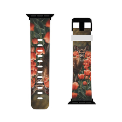 Fawn Among Tulips Apple Watch Band - BOGO Cases