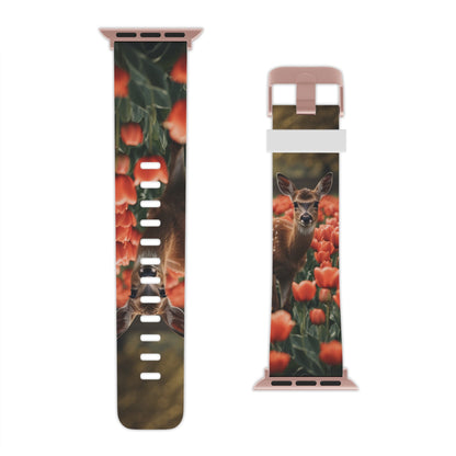 Fawn Among Tulips Apple Watch Band - BOGO Cases