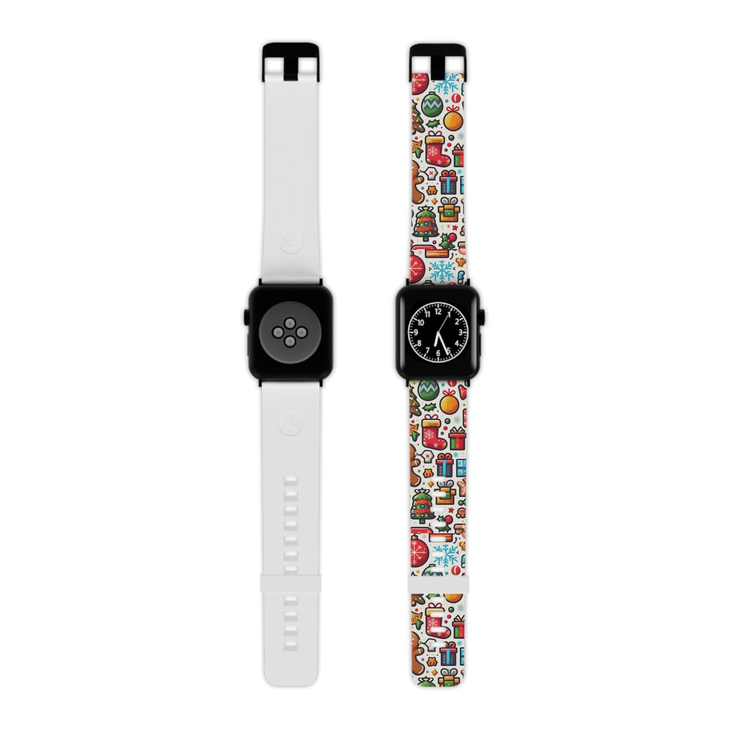 Festive Christmas Icons Pattern Apple Watch Band - BOGO Cases