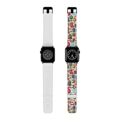 Festive Christmas Icons Pattern Apple Watch Band - BOGO Cases