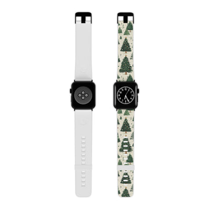 Festive Christmas Tree Forest Pattern Apple Watch Band - BOGO Cases