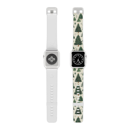Festive Christmas Tree Forest Pattern Apple Watch Band - BOGO Cases