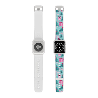 Festive Pink Christmas Gifts and Evergreen Apple Watch Band - BOGO Cases
