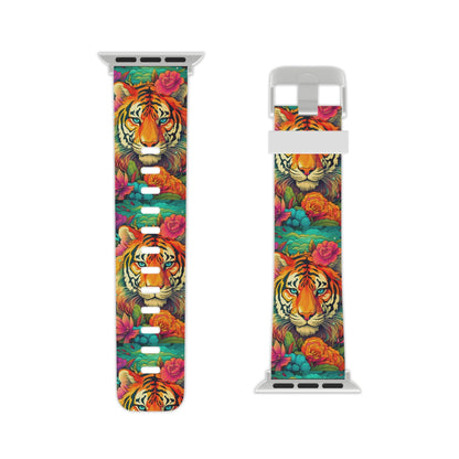 Fierce Rainbow Tiger Art Apple Watch Band - BOGO Cases