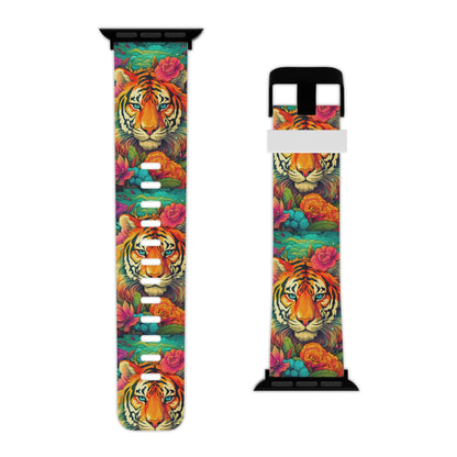 Fierce Rainbow Tiger Art Apple Watch Band - BOGO Cases