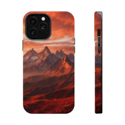 Fiery Mountain Sunset - MagSafe iPhone Case - BOGO Cases