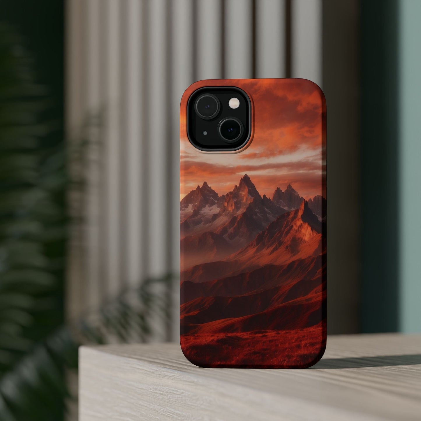 Fiery Mountain Sunset - MagSafe iPhone Case - BOGO Cases