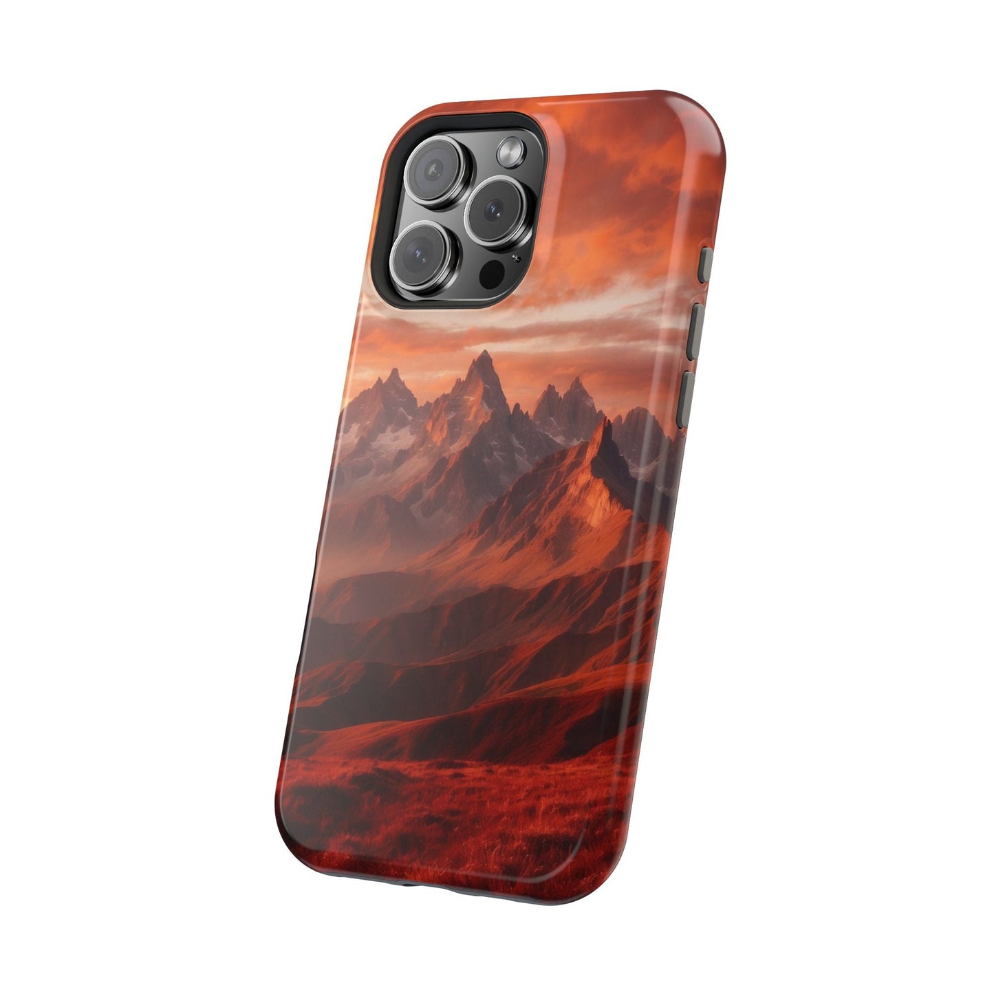Fiery Mountain Sunset - MagSafe iPhone Case - BOGO Cases
