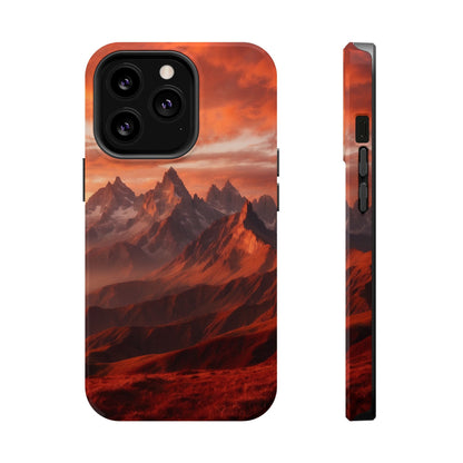 Fiery Mountain Sunset - MagSafe iPhone Case - BOGO Cases