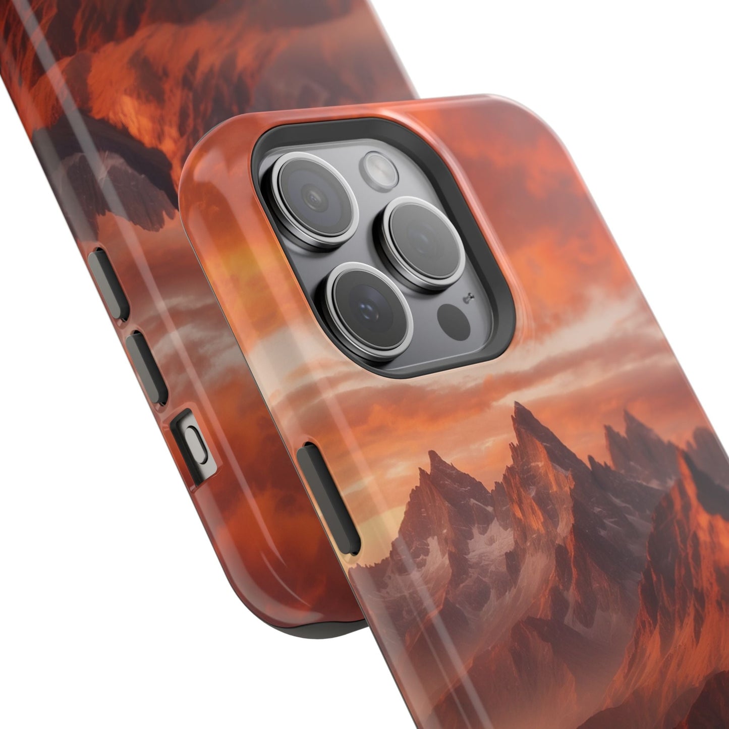 Fiery Mountain Sunset - MagSafe iPhone Case - BOGO Cases