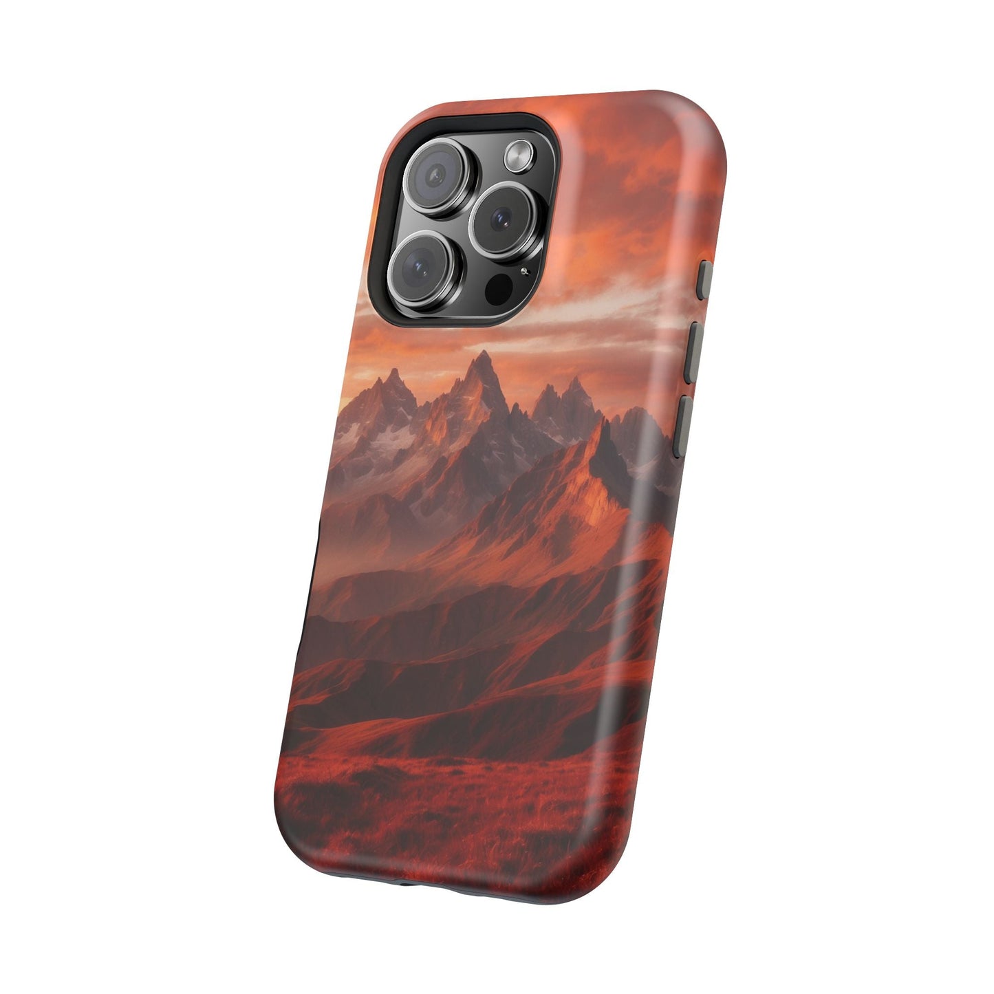 Fiery Mountain Sunset - MagSafe iPhone Case - BOGO Cases