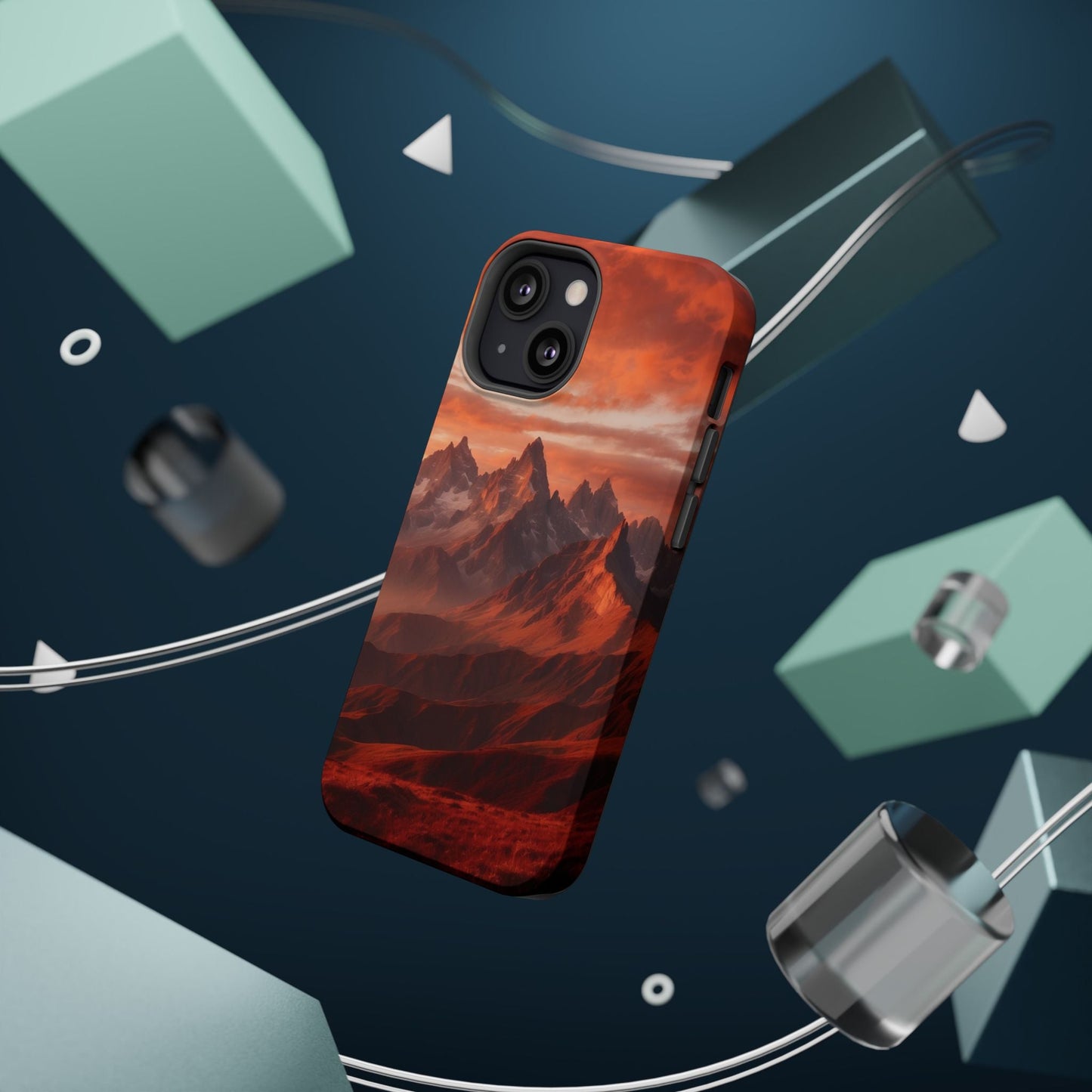 Fiery Mountain Sunset - MagSafe iPhone Case - BOGO Cases