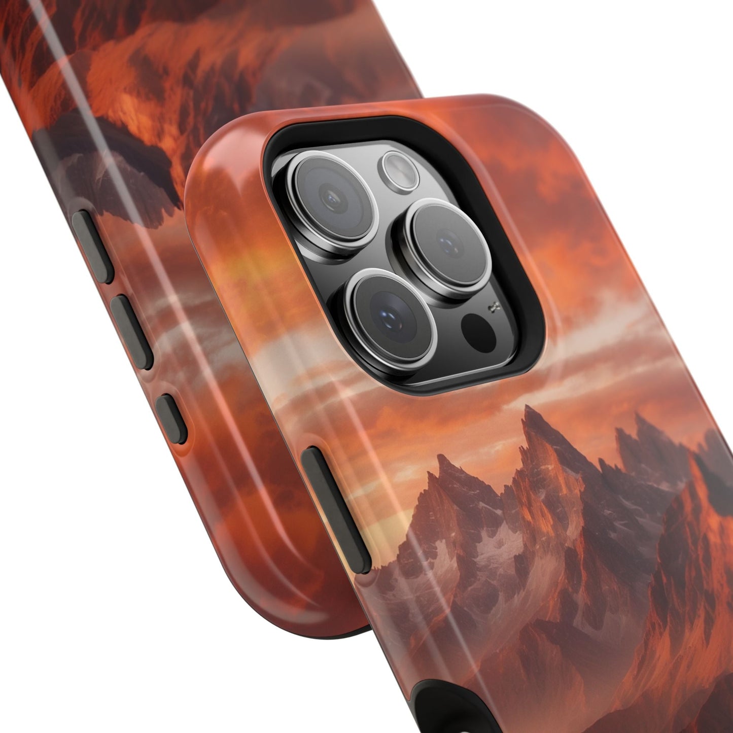 Fiery Mountain Sunset - MagSafe iPhone Case - BOGO Cases