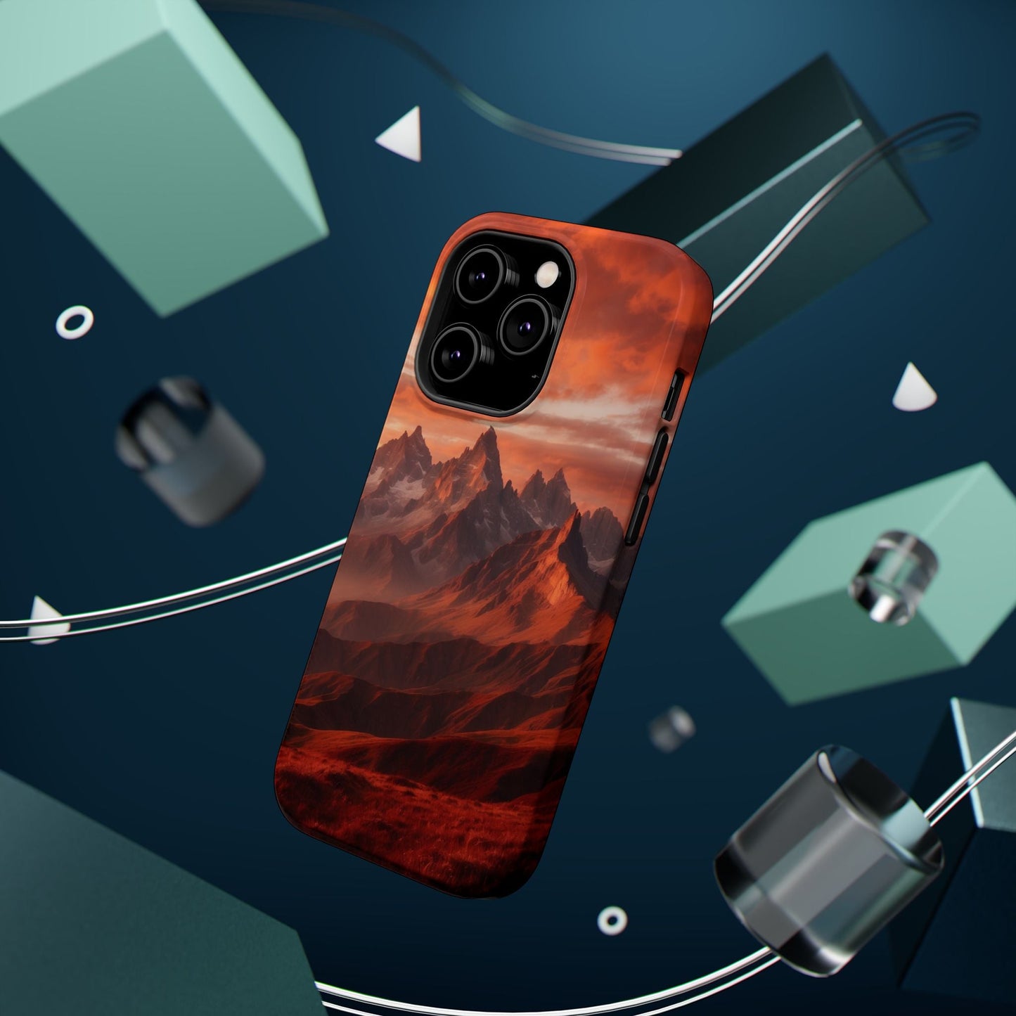 Fiery Mountain Sunset - MagSafe iPhone Case - BOGO Cases