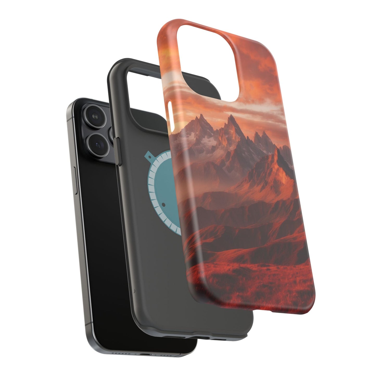 Fiery Mountain Sunset - MagSafe iPhone Case - BOGO Cases