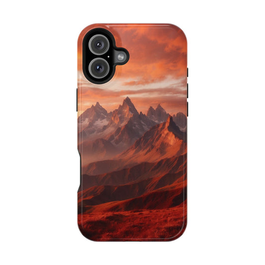 Fiery Mountain Sunset - MagSafe iPhone Case - BOGO Cases