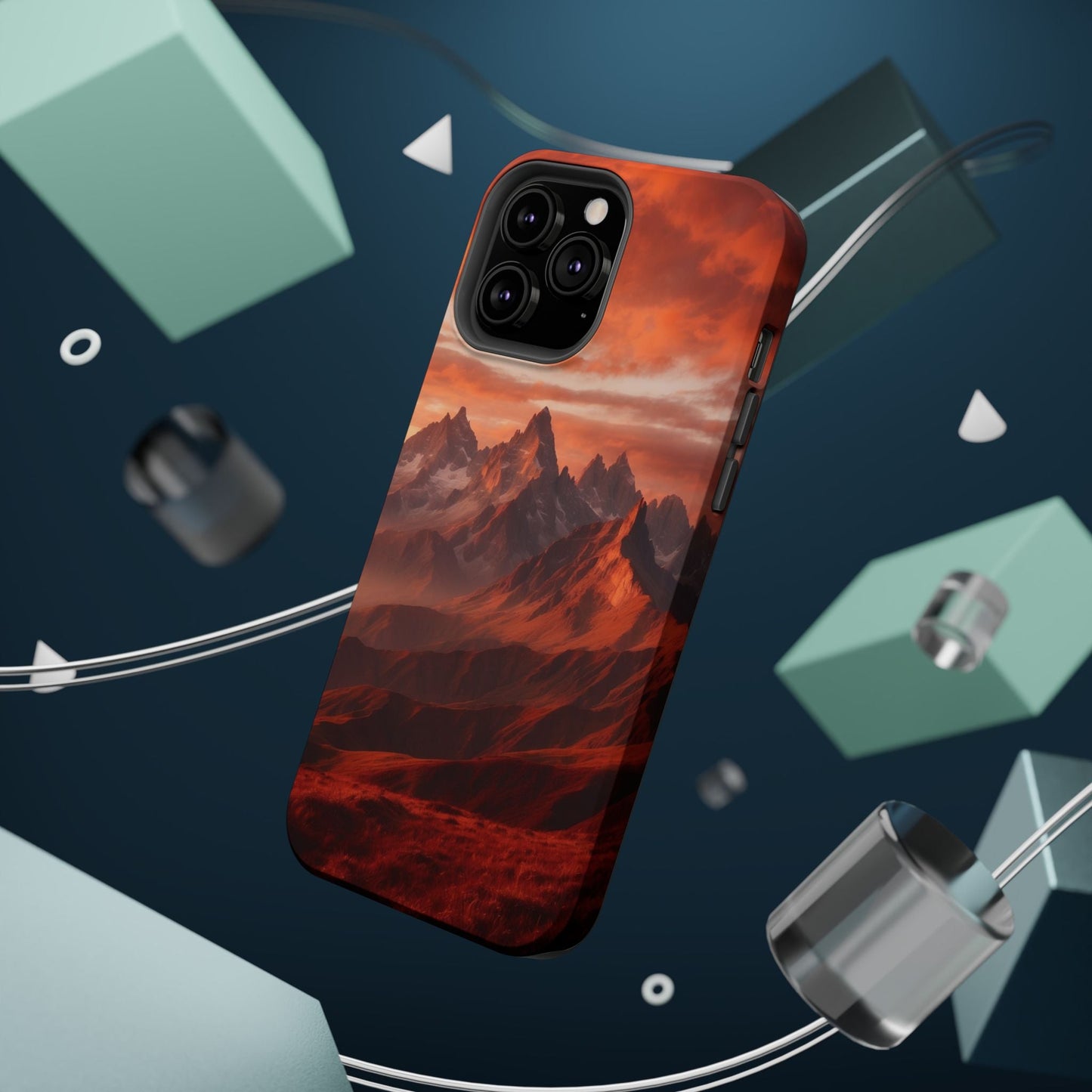 Fiery Mountain Sunset - MagSafe iPhone Case - BOGO Cases