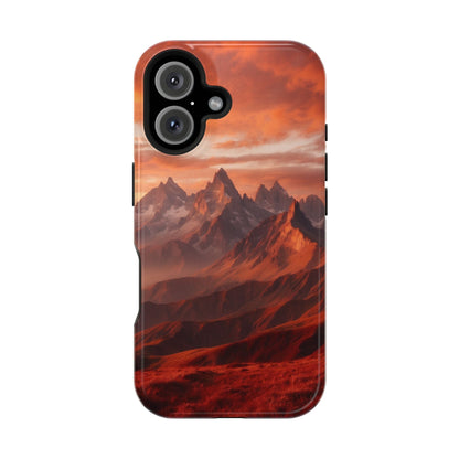 Fiery Mountain Sunset - MagSafe iPhone Case - BOGO Cases