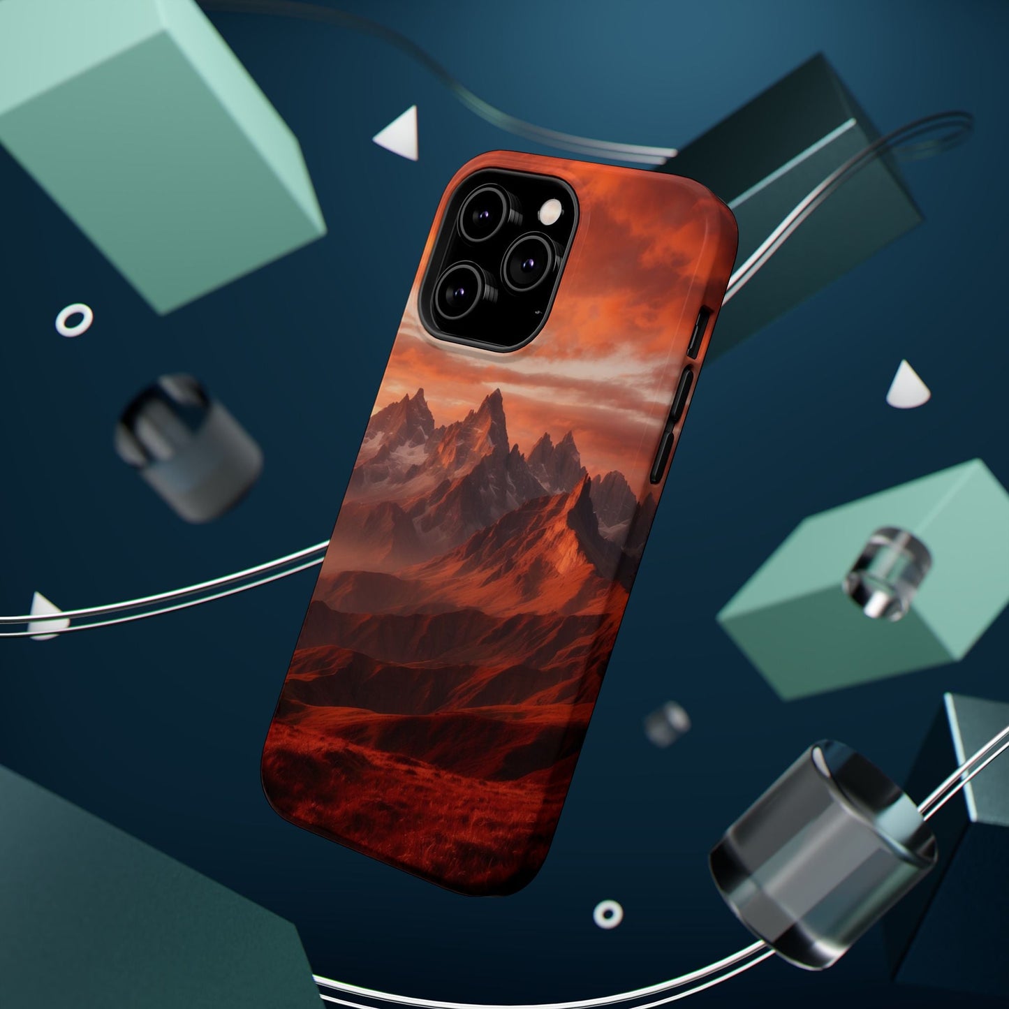 Fiery Mountain Sunset - MagSafe iPhone Case - BOGO Cases
