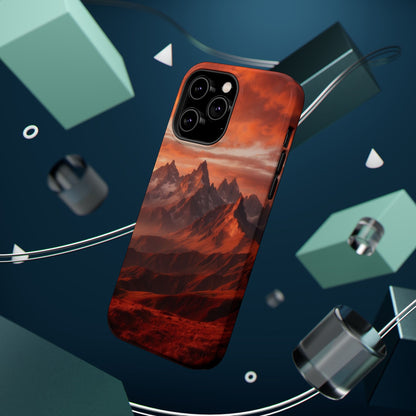 Fiery Mountain Sunset - MagSafe iPhone Case - BOGO Cases
