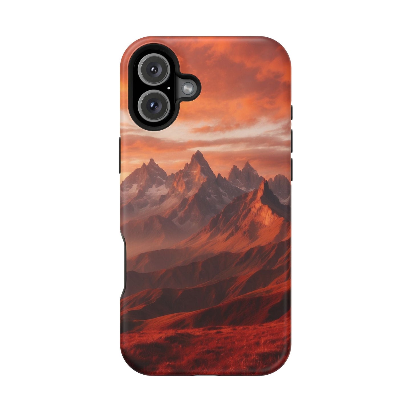 Fiery Mountain Sunset - MagSafe iPhone Case - BOGO Cases