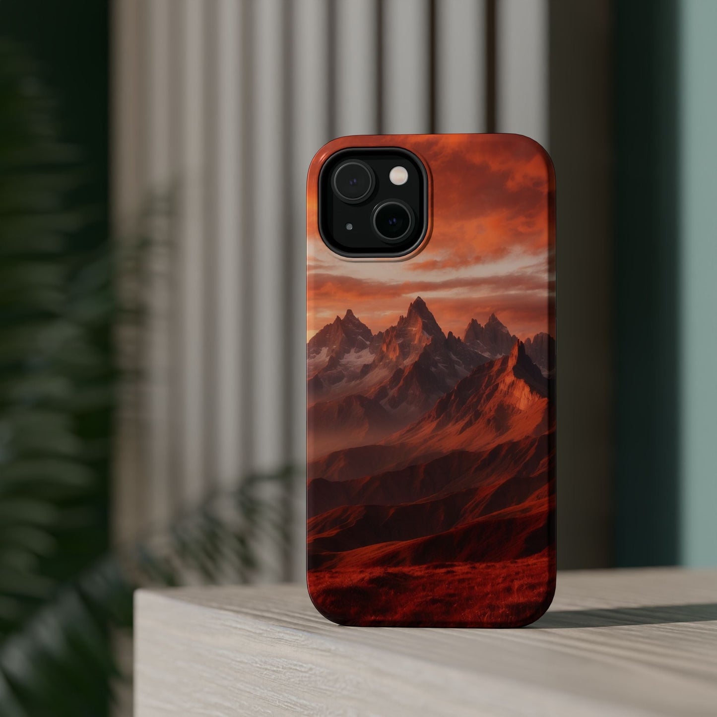 Fiery Mountain Sunset - MagSafe iPhone Case - BOGO Cases