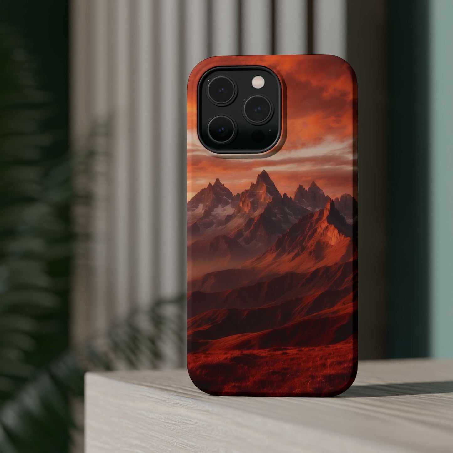Fiery Mountain Sunset - MagSafe iPhone Case - BOGO Cases