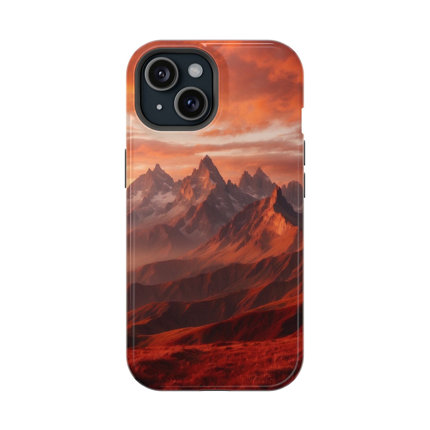 Fiery Mountain Sunset - MagSafe iPhone Case - BOGO Cases