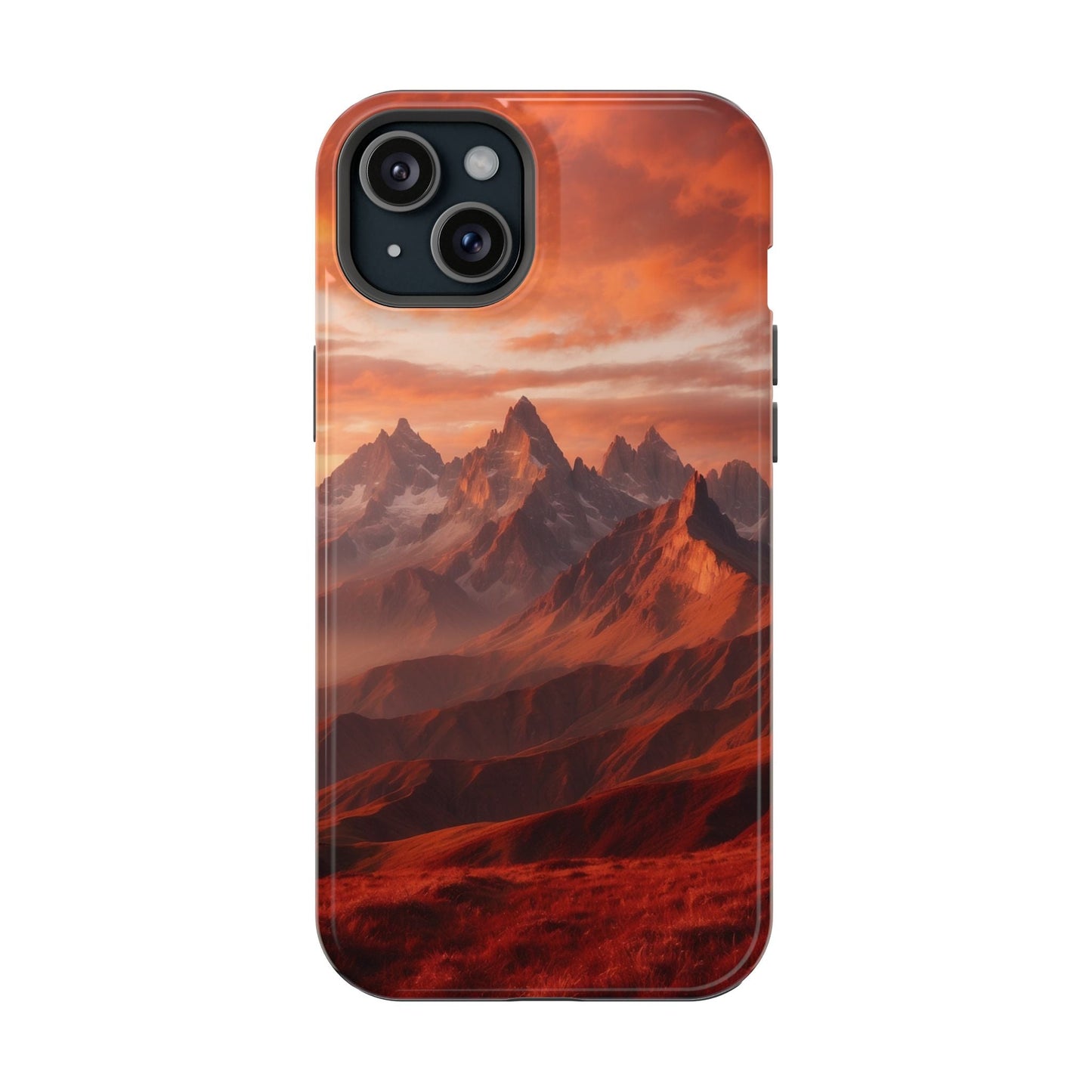 Fiery Mountain Sunset - MagSafe iPhone Case - BOGO Cases