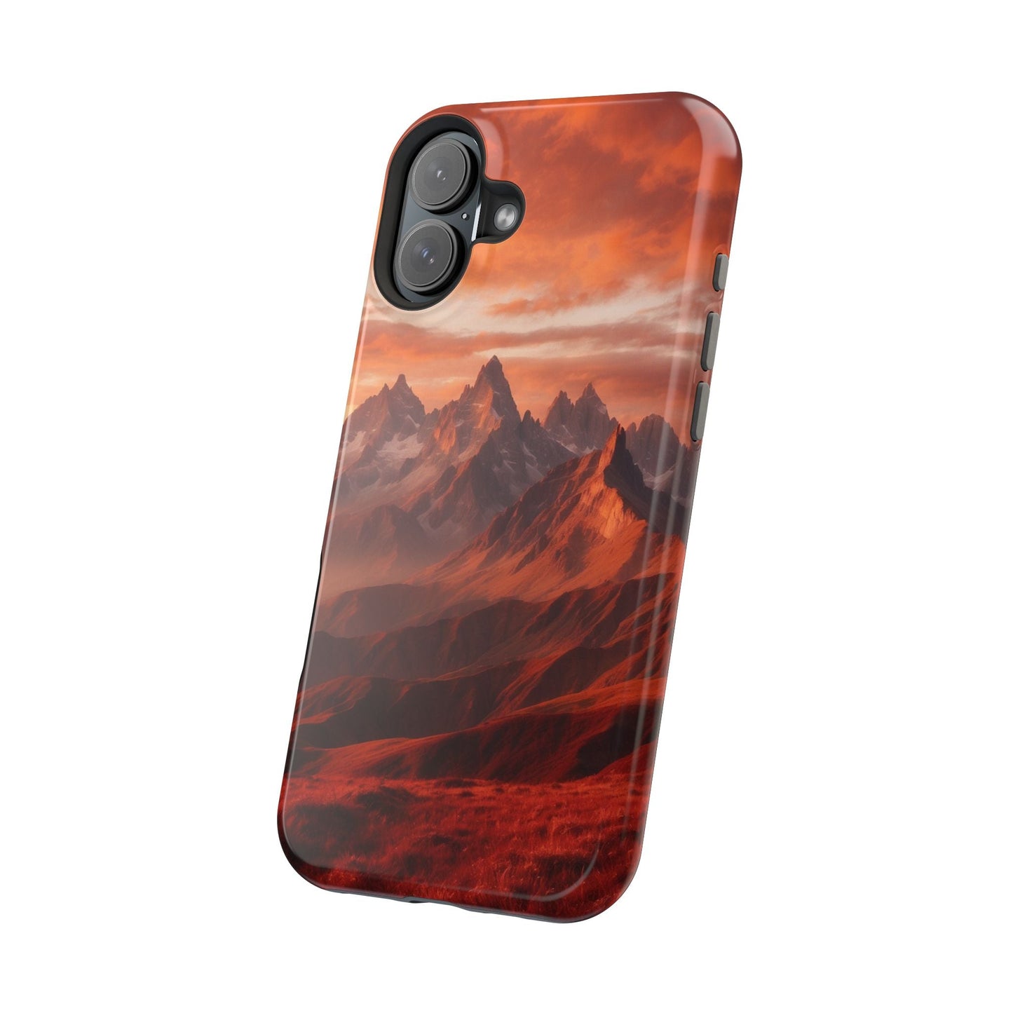 Fiery Mountain Sunset - MagSafe iPhone Case - BOGO Cases