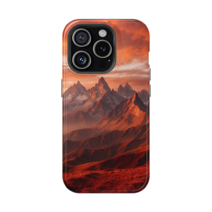 Fiery Mountain Sunset - MagSafe iPhone Case - BOGO Cases