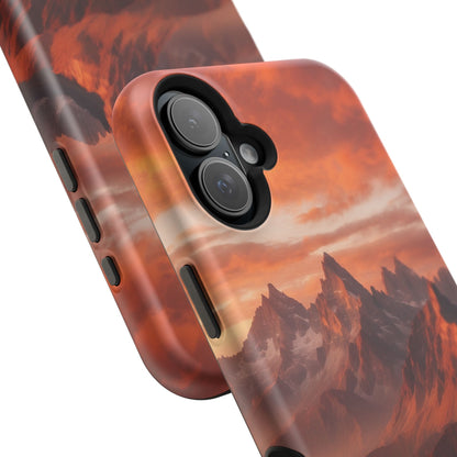 Fiery Mountain Sunset - MagSafe iPhone Case - BOGO Cases