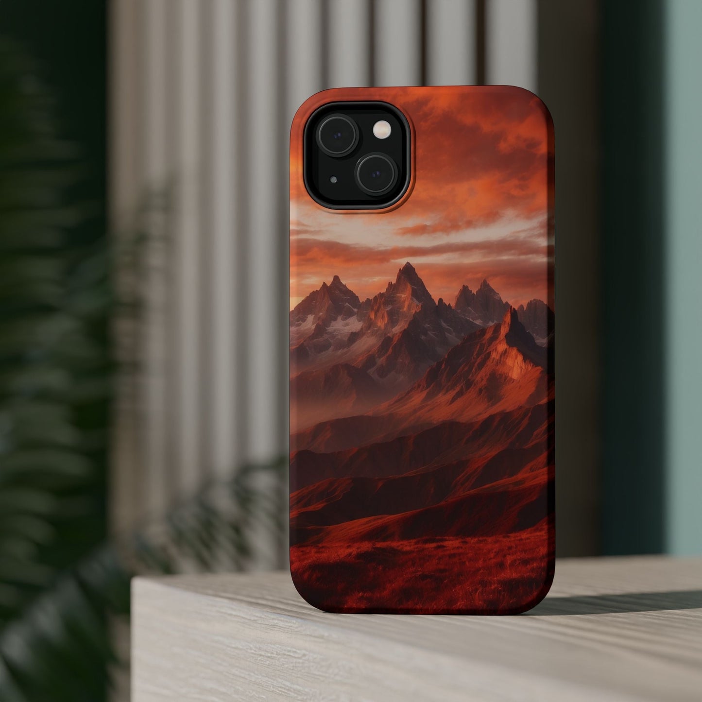 Fiery Mountain Sunset - MagSafe iPhone Case - BOGO Cases