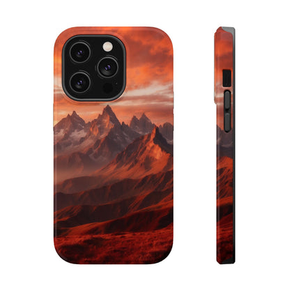 Fiery Mountain Sunset - MagSafe iPhone Case - BOGO Cases