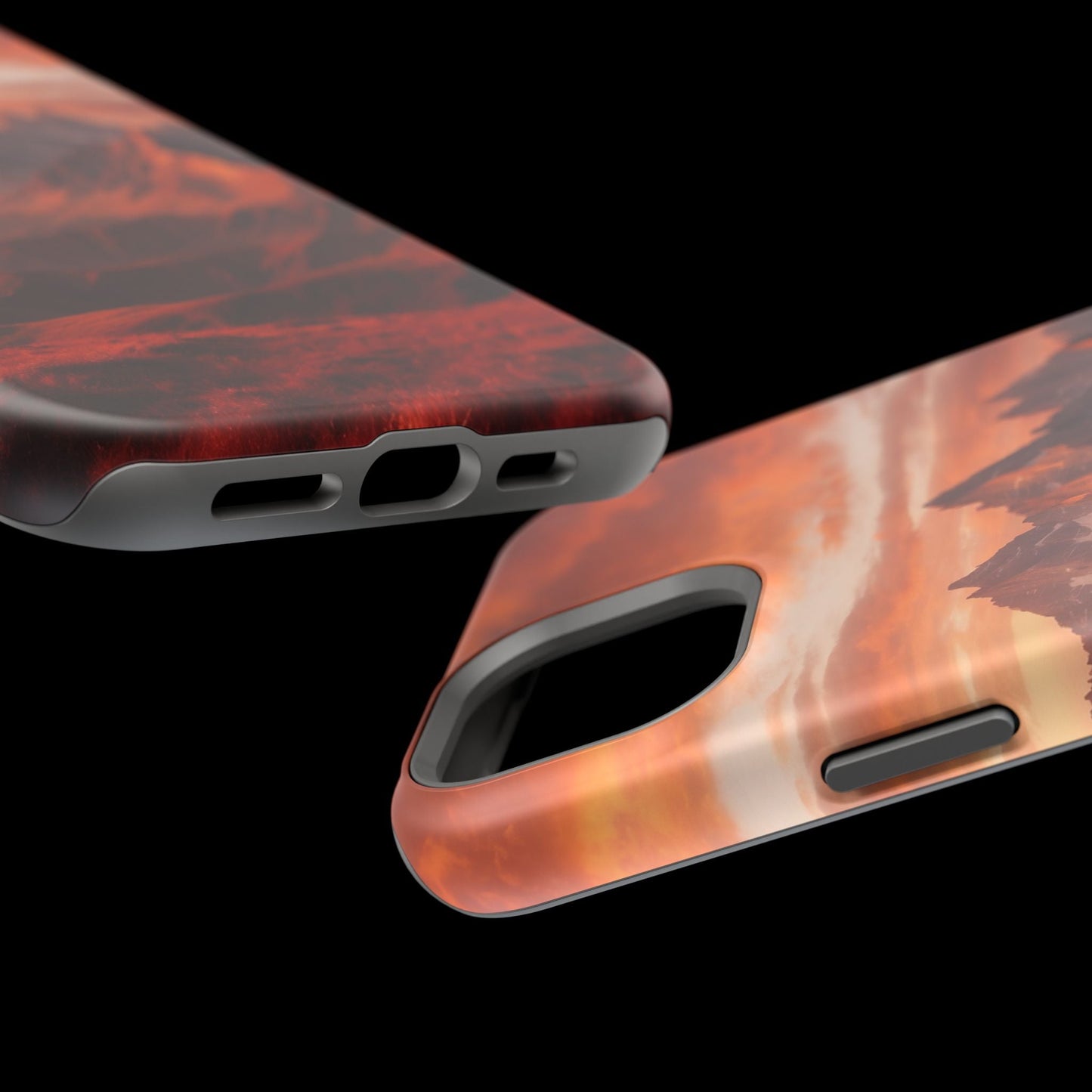 Fiery Mountain Sunset - MagSafe iPhone Case - BOGO Cases