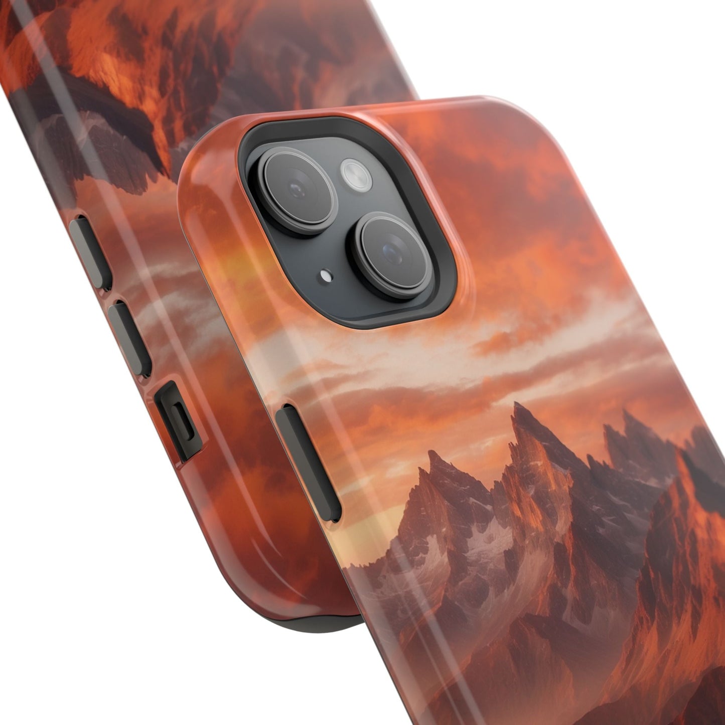 Fiery Mountain Sunset - MagSafe iPhone Case - BOGO Cases