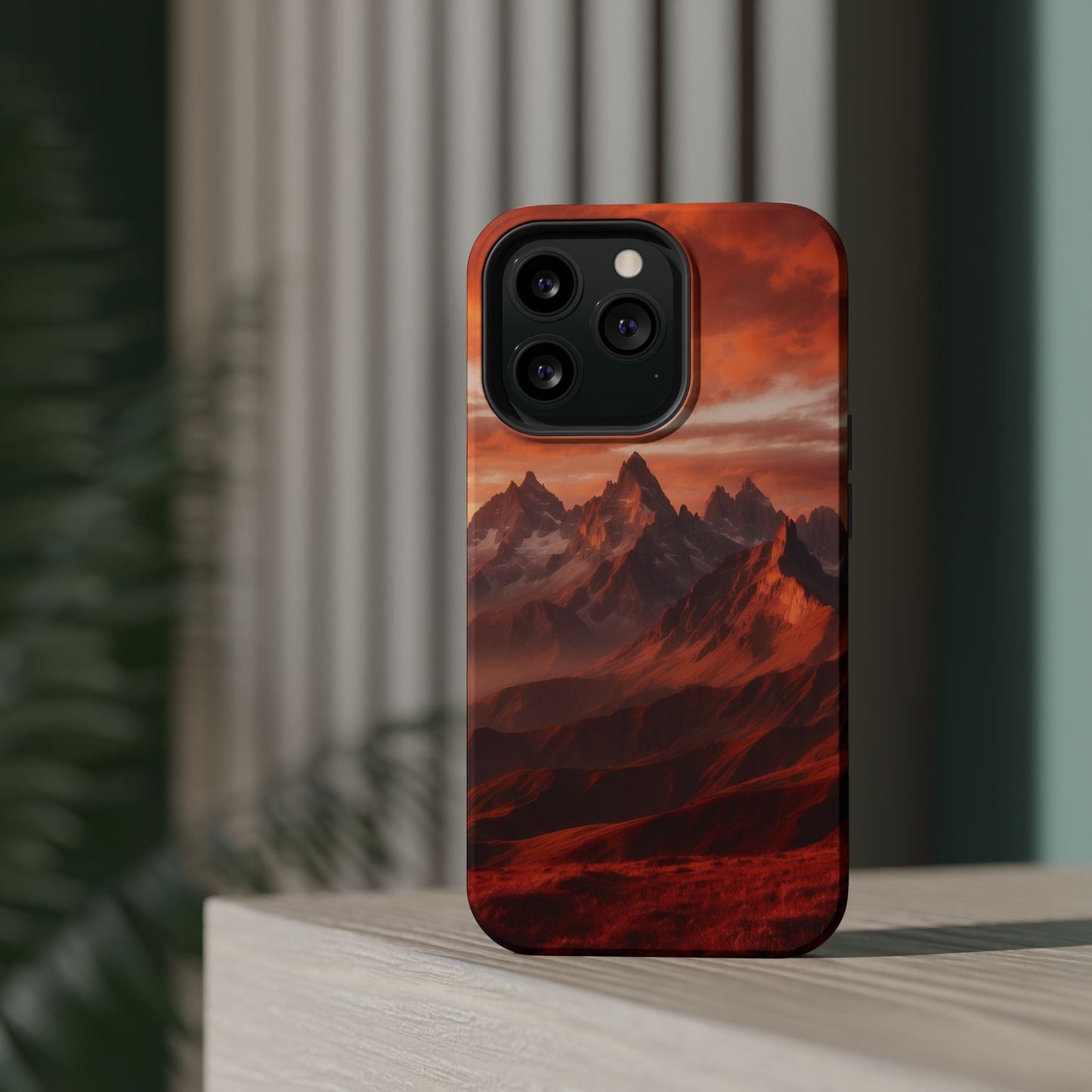Fiery Mountain Sunset - MagSafe iPhone Case - BOGO Cases