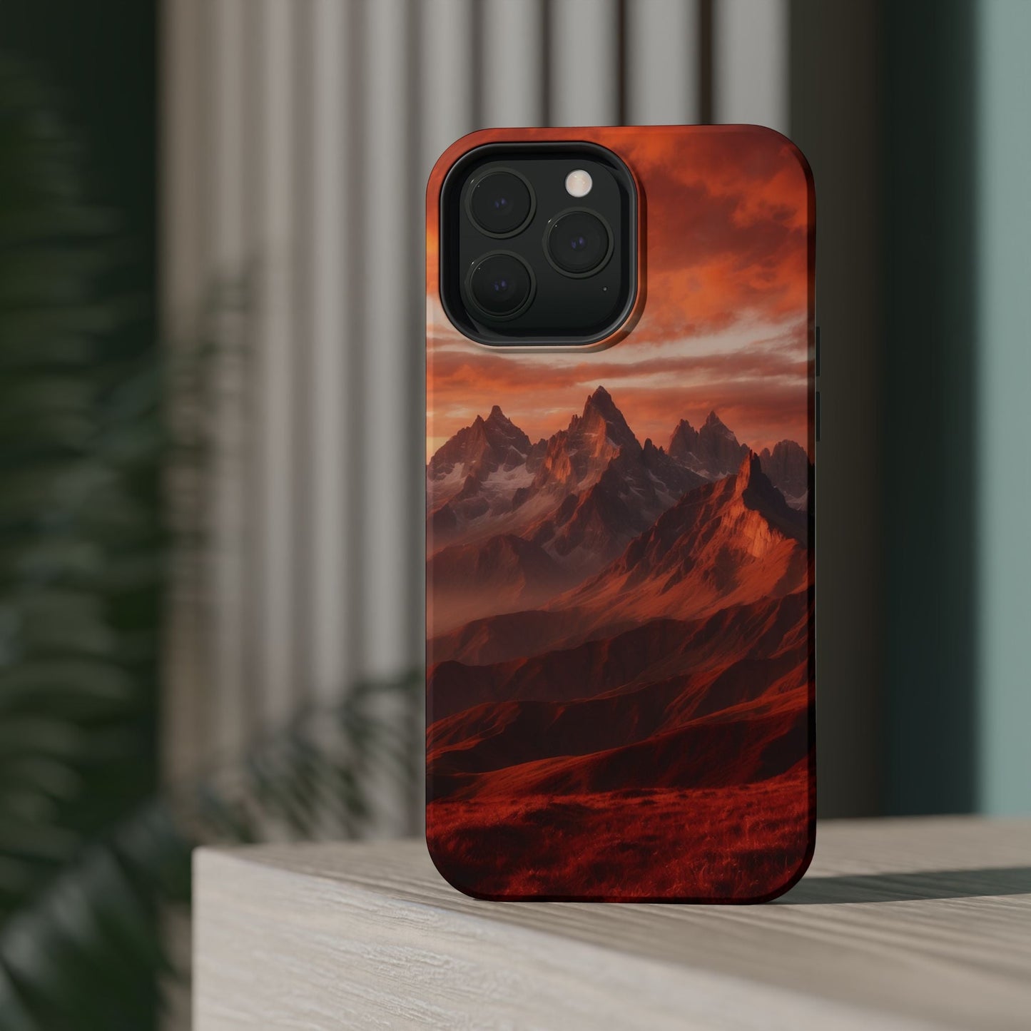 Fiery Mountain Sunset - MagSafe iPhone Case - BOGO Cases