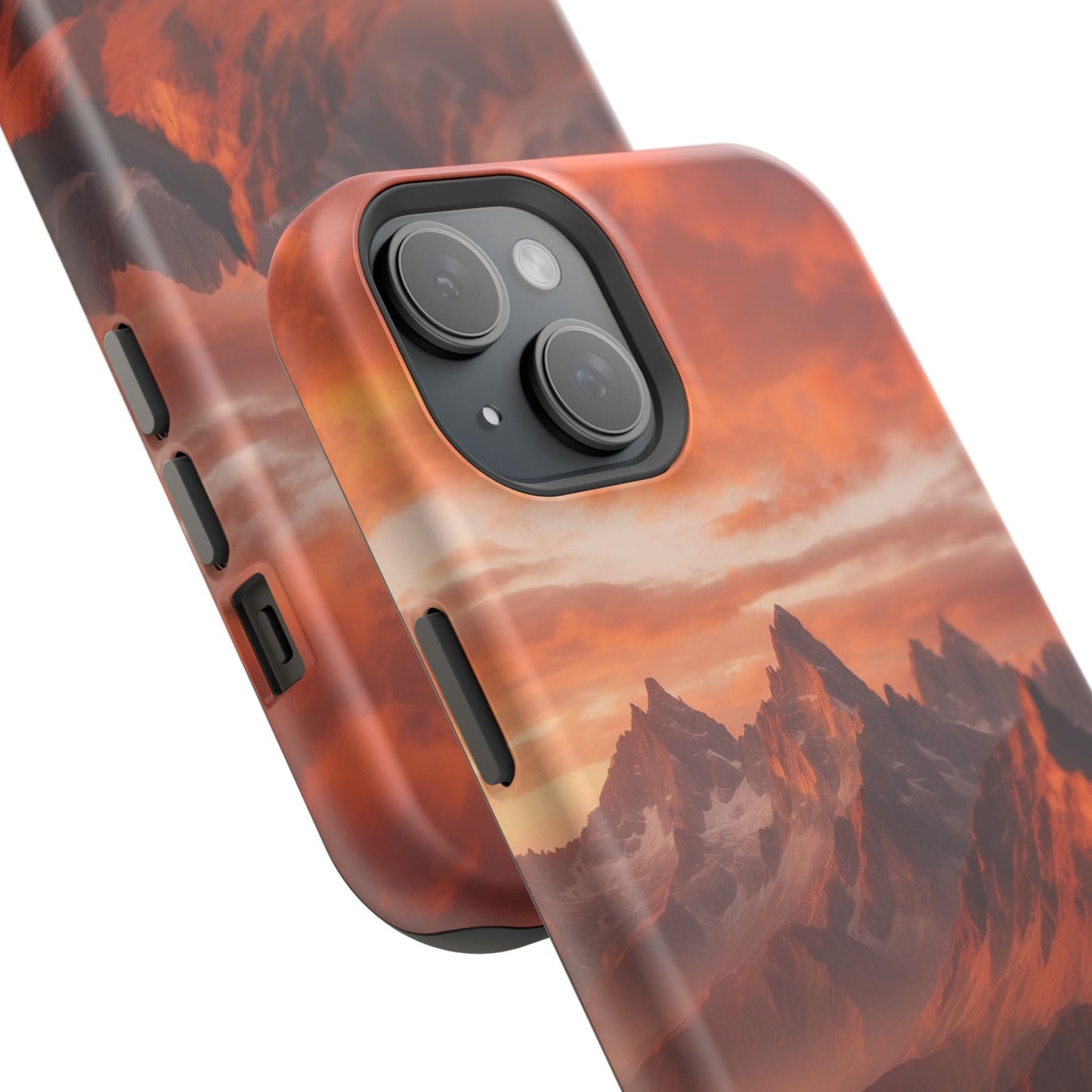 Fiery Mountain Sunset - MagSafe iPhone Case - BOGO Cases