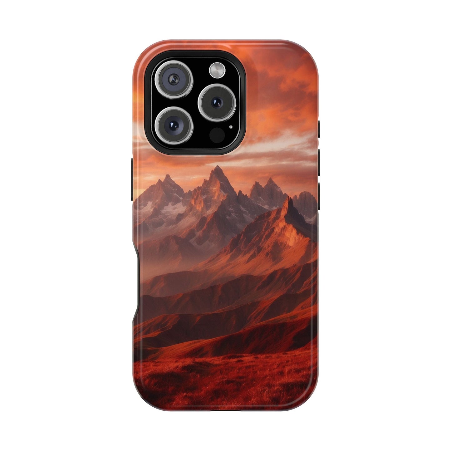 Fiery Mountain Sunset - MagSafe iPhone Case - BOGO Cases