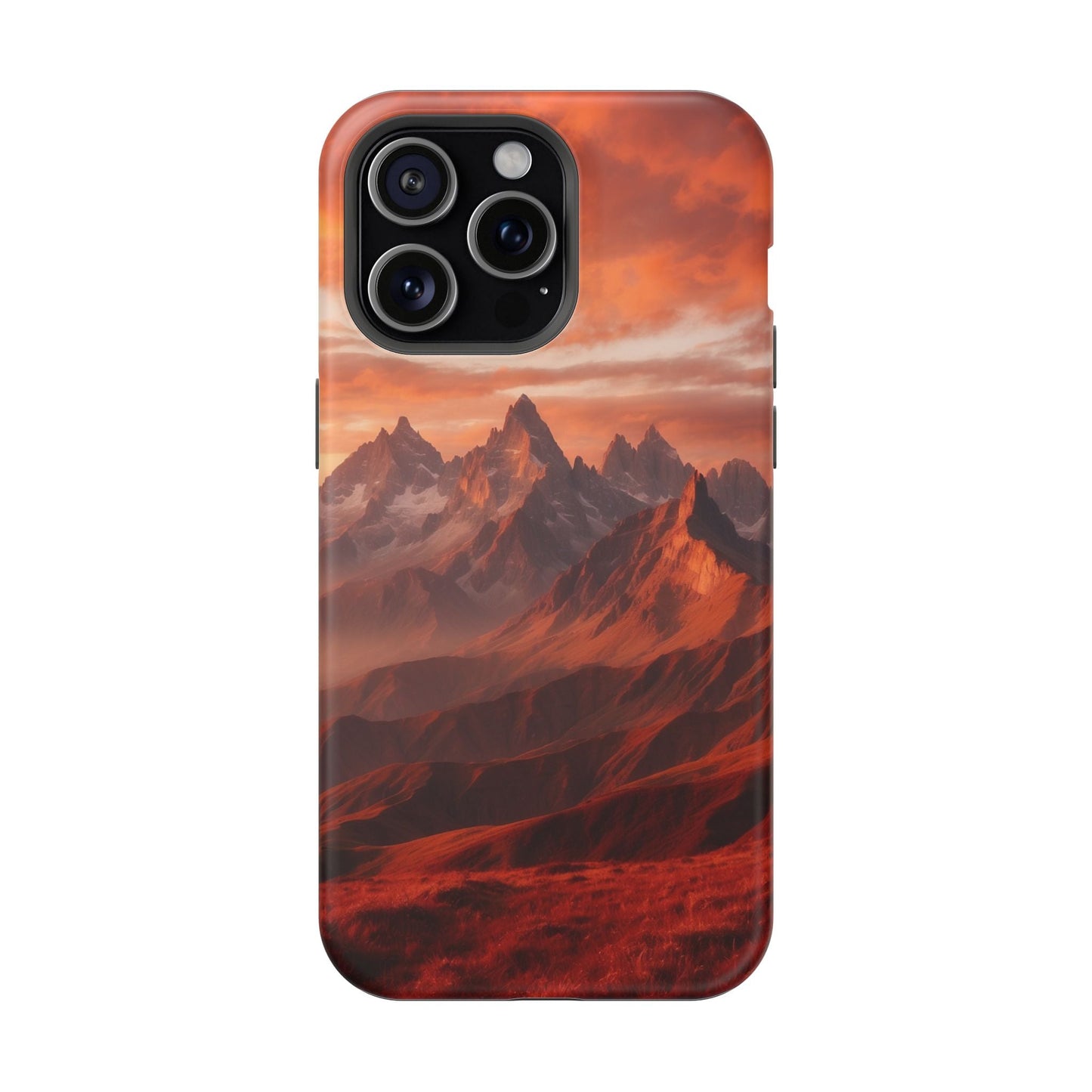 Fiery Mountain Sunset - MagSafe iPhone Case - BOGO Cases