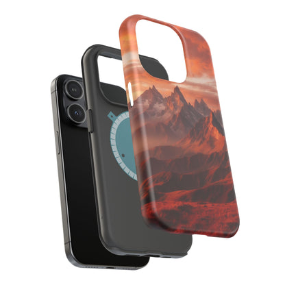Fiery Mountain Sunset - MagSafe iPhone Case - BOGO Cases