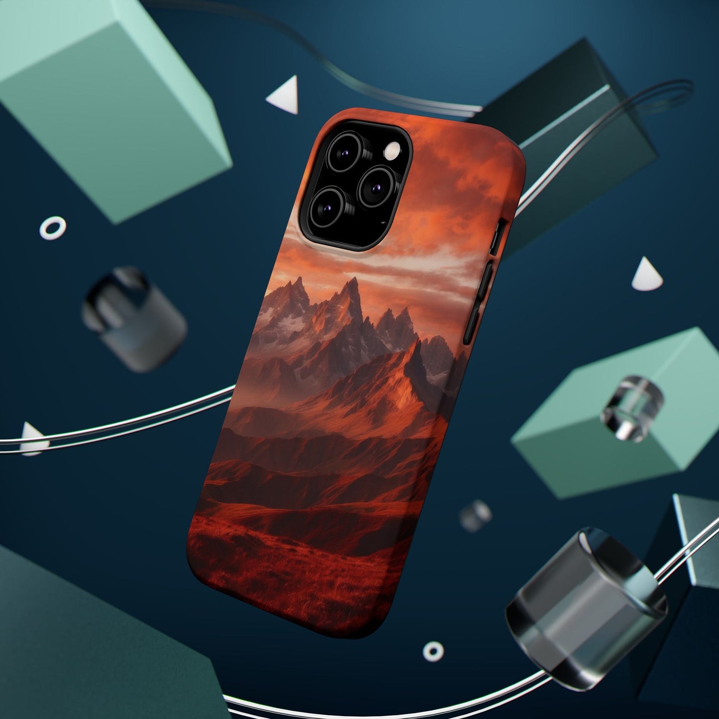Fiery Mountain Sunset - MagSafe iPhone Case - BOGO Cases