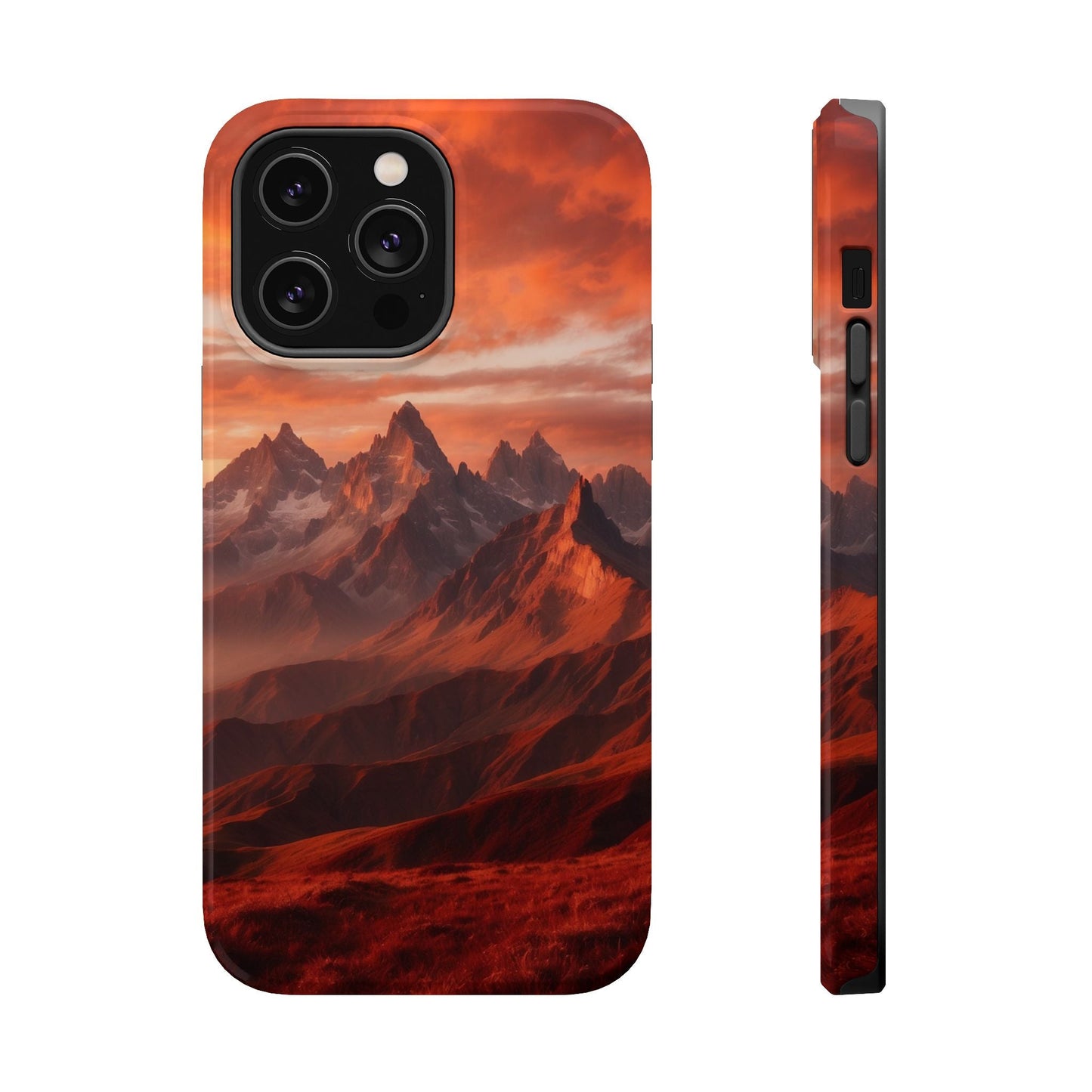 Fiery Mountain Sunset - MagSafe iPhone Case - BOGO Cases