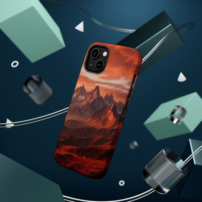 Fiery Mountain Sunset - MagSafe iPhone Case - BOGO Cases