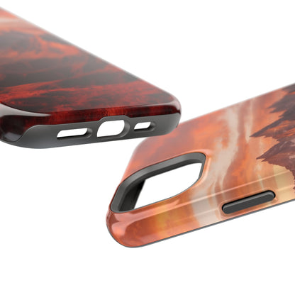 Fiery Mountain Sunset - MagSafe iPhone Case - BOGO Cases