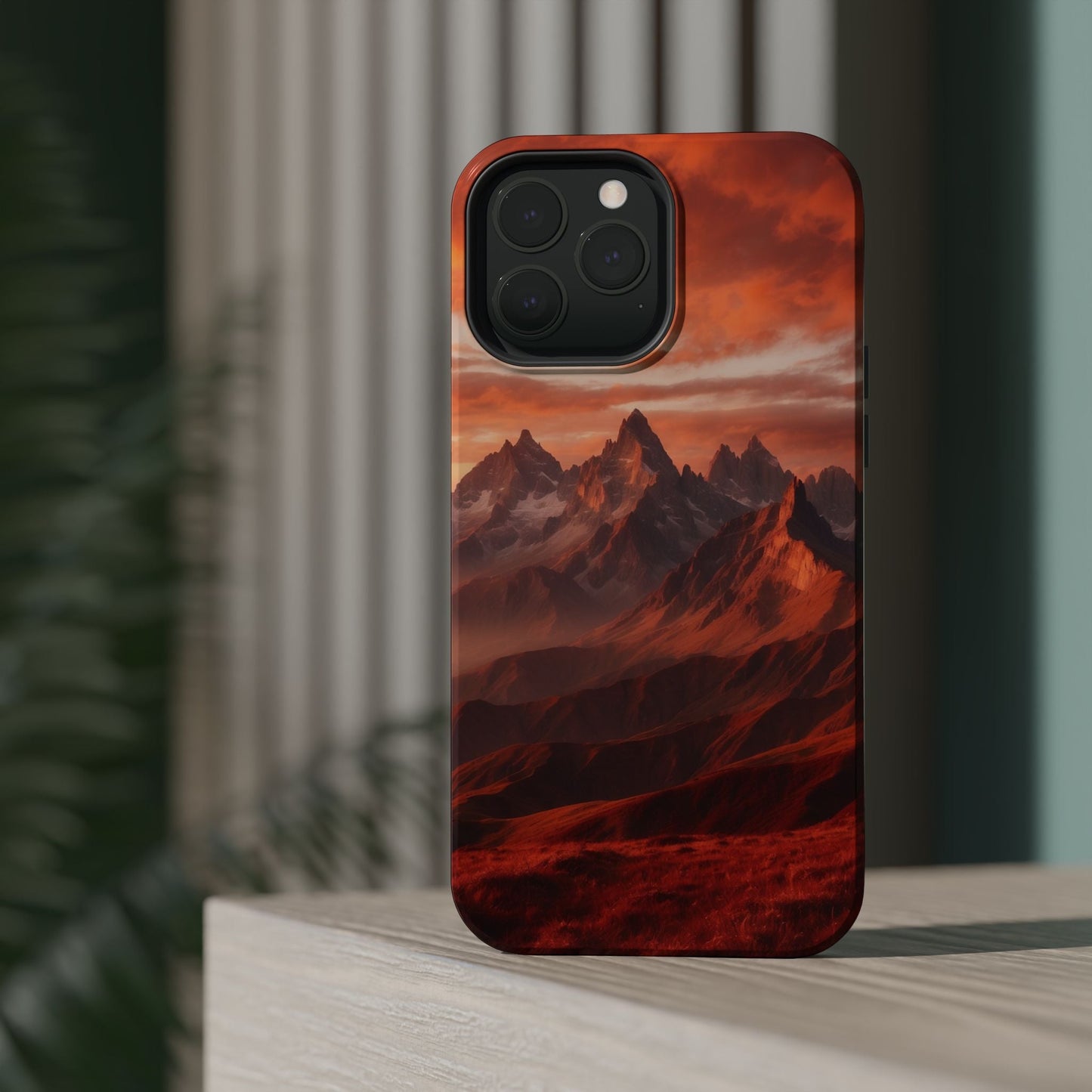 Fiery Mountain Sunset - MagSafe iPhone Case - BOGO Cases