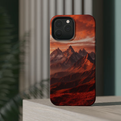 Fiery Mountain Sunset - MagSafe iPhone Case - BOGO Cases
