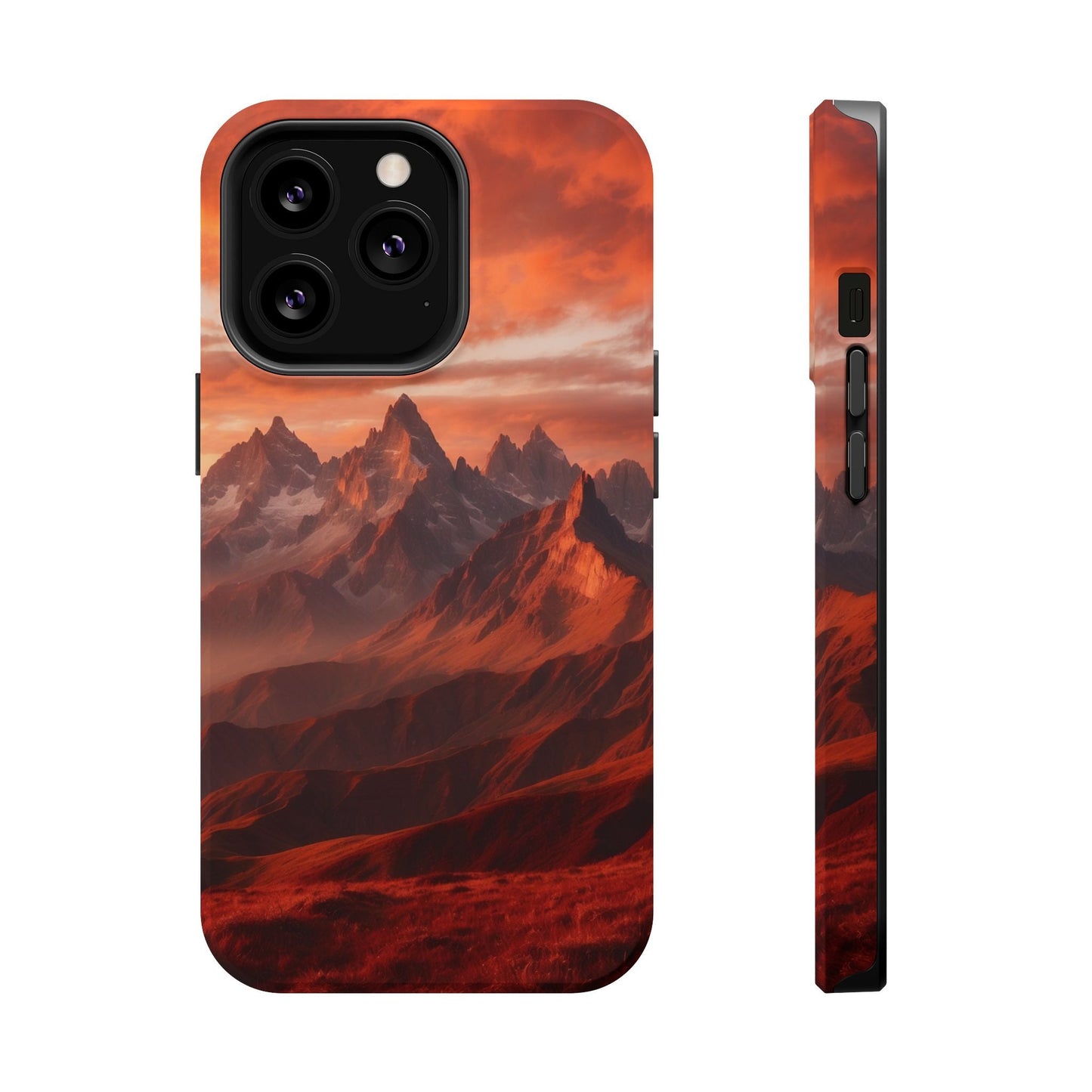 Fiery Mountain Sunset - MagSafe iPhone Case - BOGO Cases