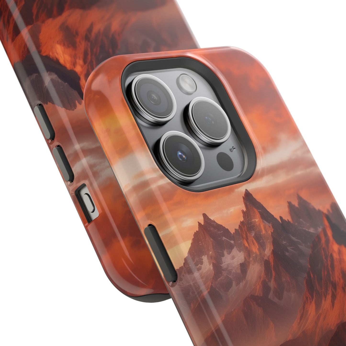Fiery Mountain Sunset - MagSafe iPhone Case - BOGO Cases